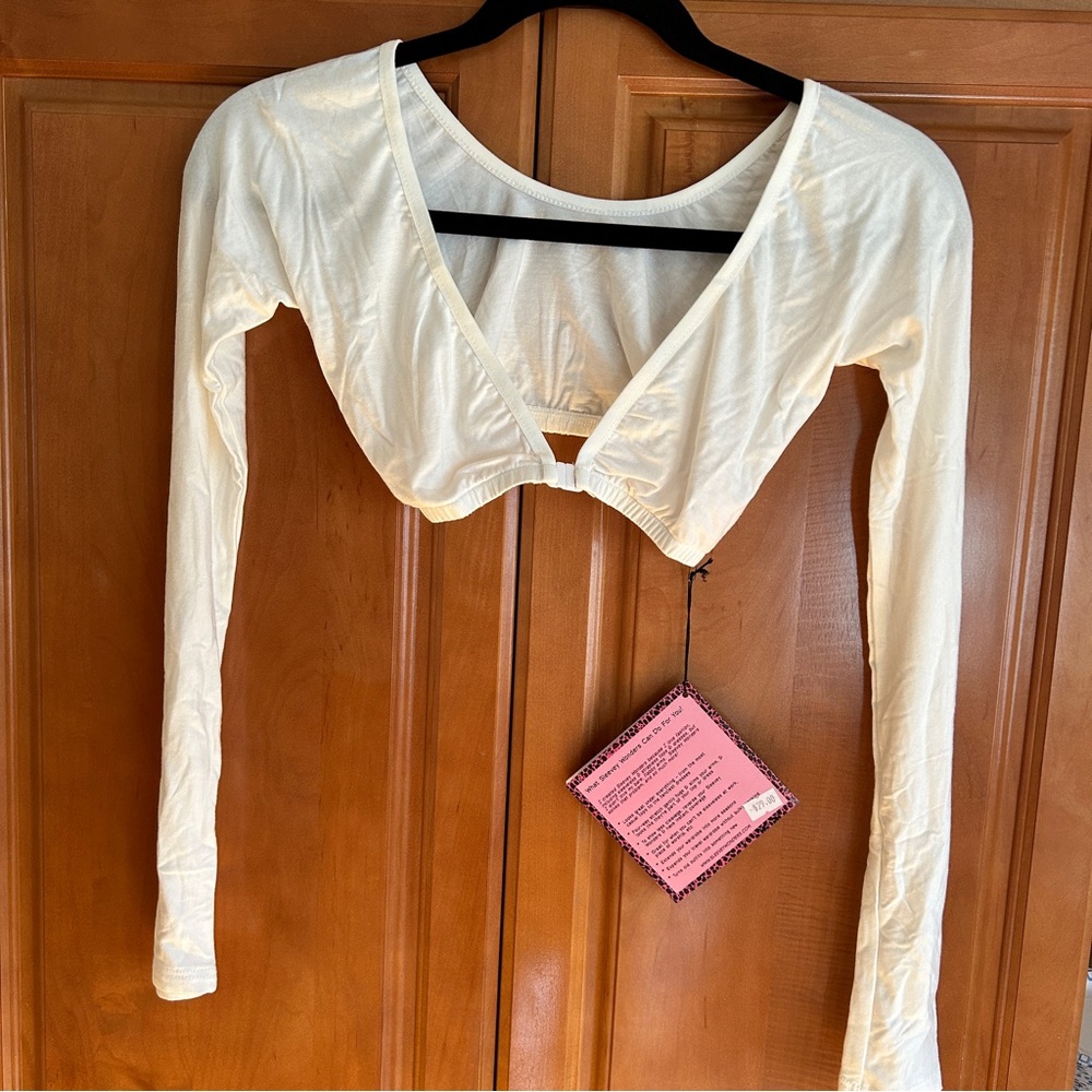 NWT Sleevey Wonders-Solid Ivory-various sizes
